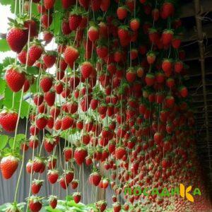 Клубника ампельная Анастасия купить по цене от 370р. в интернет-магазине «Посадика» с доставкой почтой в в Духовщинае и по всей России – [изображение №1].