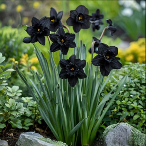 Нарцисс Тень Королевы купить по цене от 500р. в интернет-магазине «Посадика» с доставкой почтой в в Духовщинае и по всей России – [изображение №1].